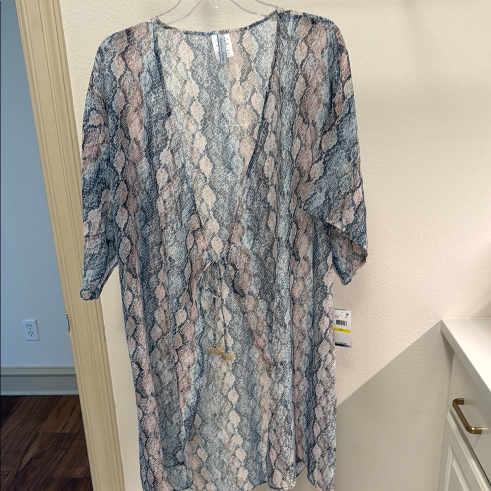 Women's Snake Print Swim Coverup